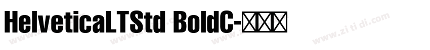 HelveticaLTStd BoldC字体转换